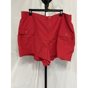 NWT Liz Claiborne Swim Shorts Size 22W Red Bottoms‎ Lined Women's Plus Size